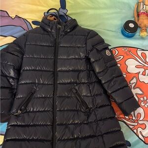 Moncler Black Puffer Coat with no Hood